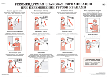 Сигнализация стропальщика крановщику знаковая в картинках